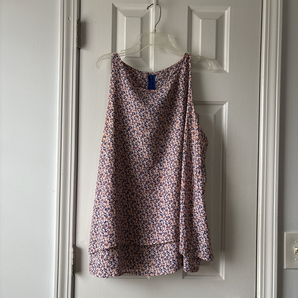 Floral Pink Sleeveless Top